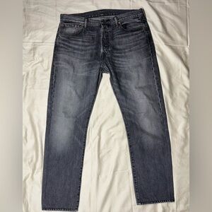 Levi's 501 Jeans Button Fly Black Denim Men's Size 34X30 Straight